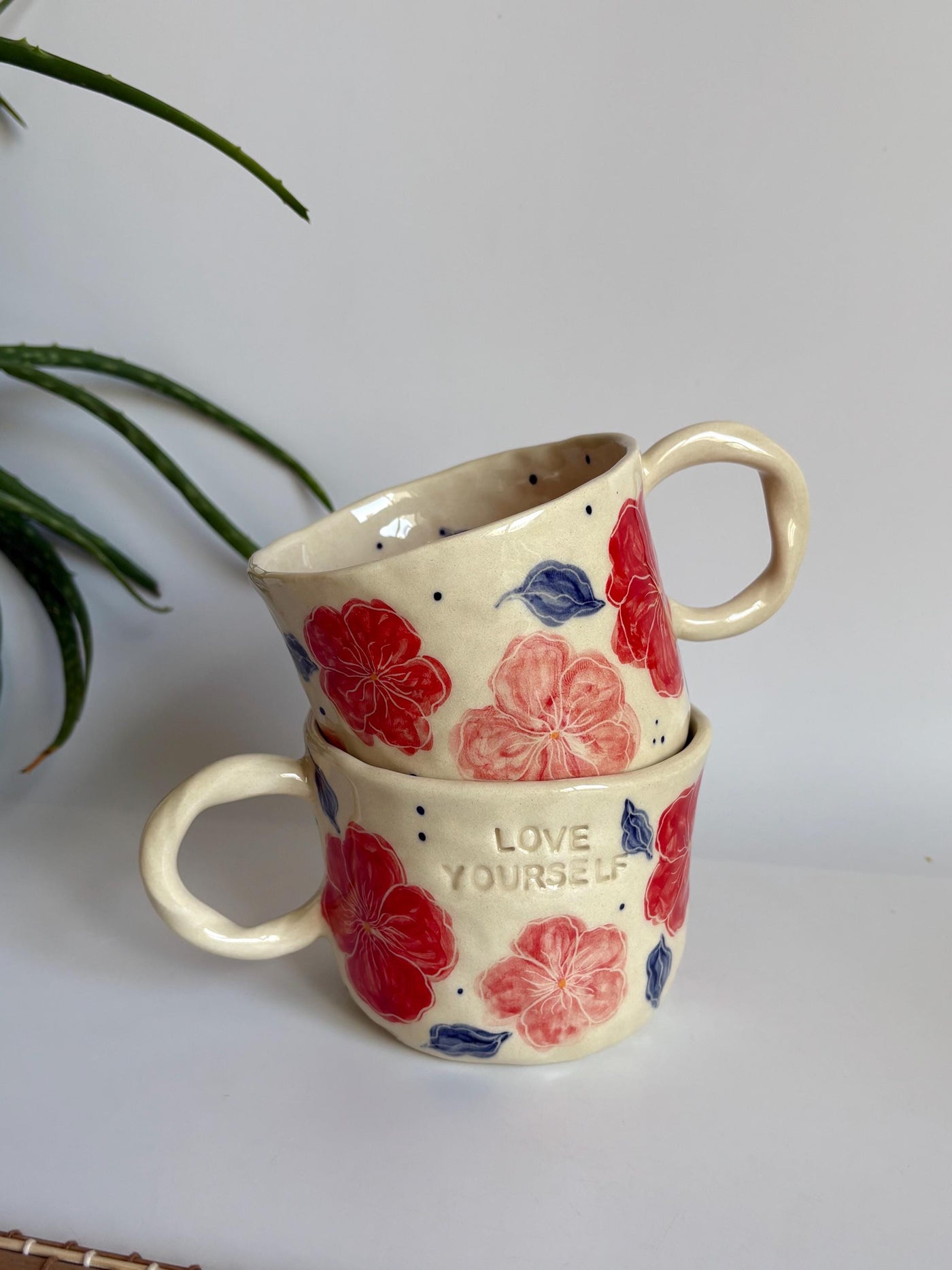 Red and Pink Flower Love Yourself