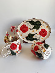 Bumblebee and Red Poppy Mug