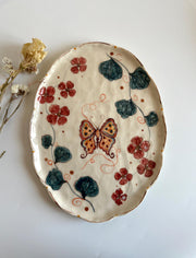 Whimsical Butterfly and Floral Mug