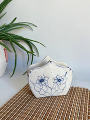 Blue Floral Napkin Holder