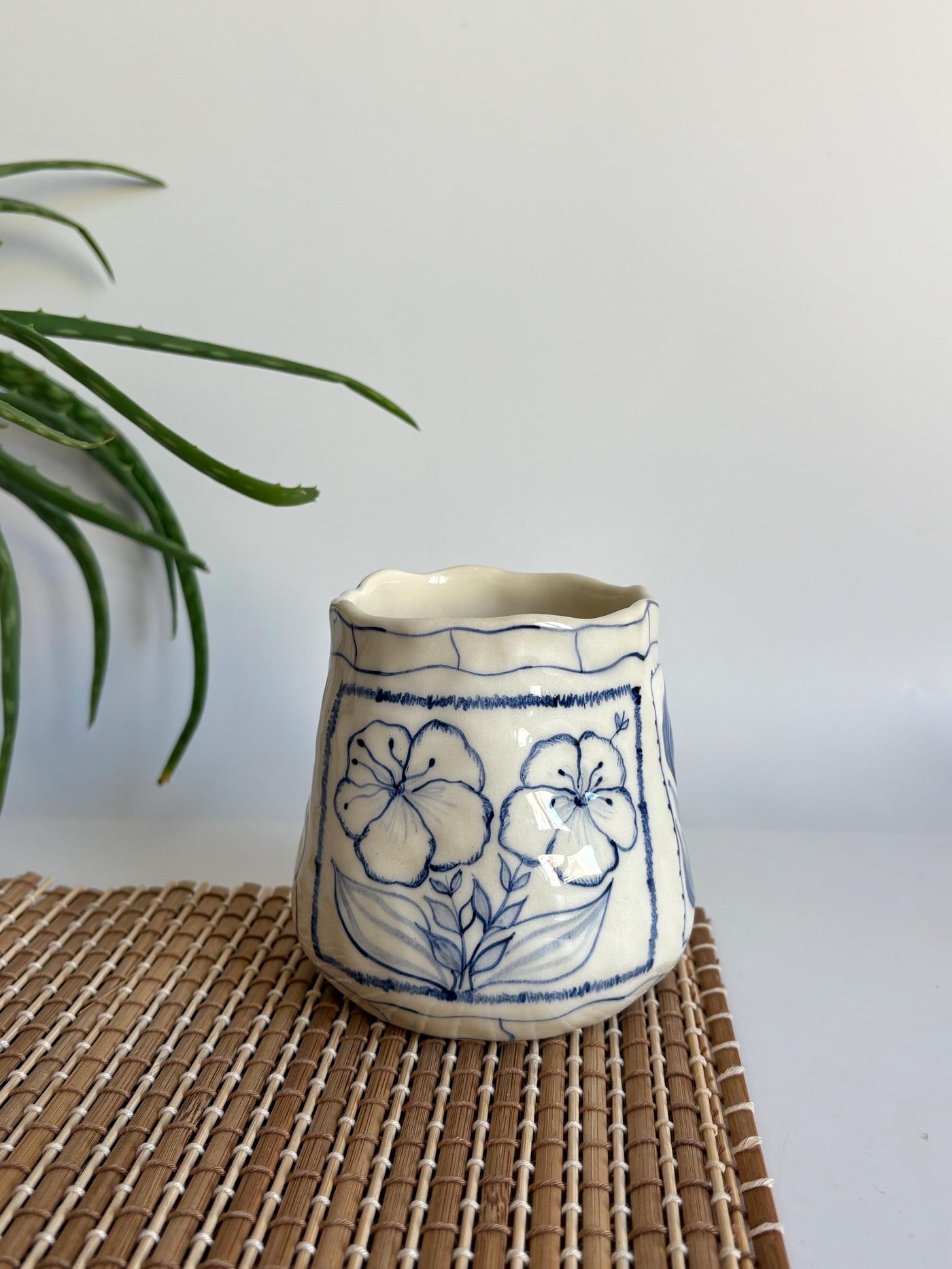 Rustic Bloom Tea Cup