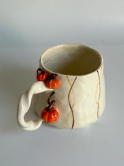 Mini Pumpkins on Handle Fall Mug