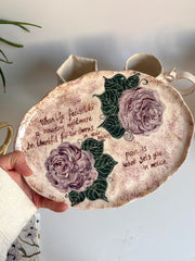 Purple Roses Plate