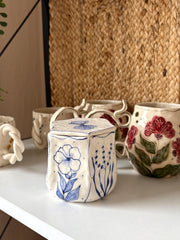 Blue Flower Ceramic Jewelry Box