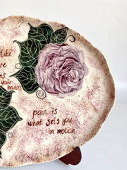Purple Roses Plate