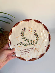 Wild Thyme Floral Illustration Plate