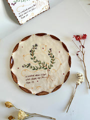 Wild Thyme Floral Illustration Plate