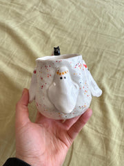 Hippie Ghost and Black Cat on the Handle