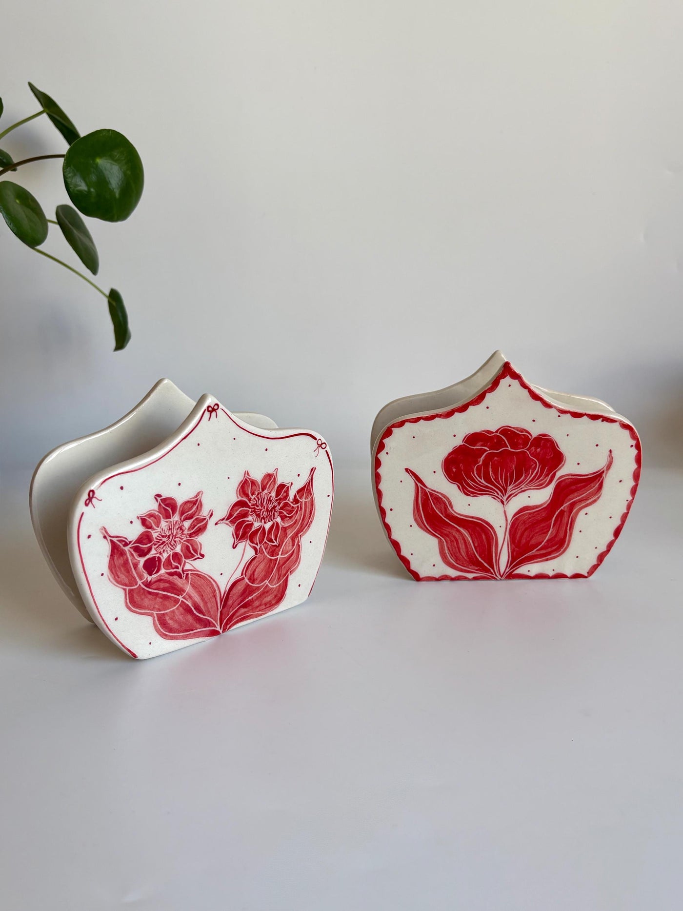 Red Tulip Napkin Holder