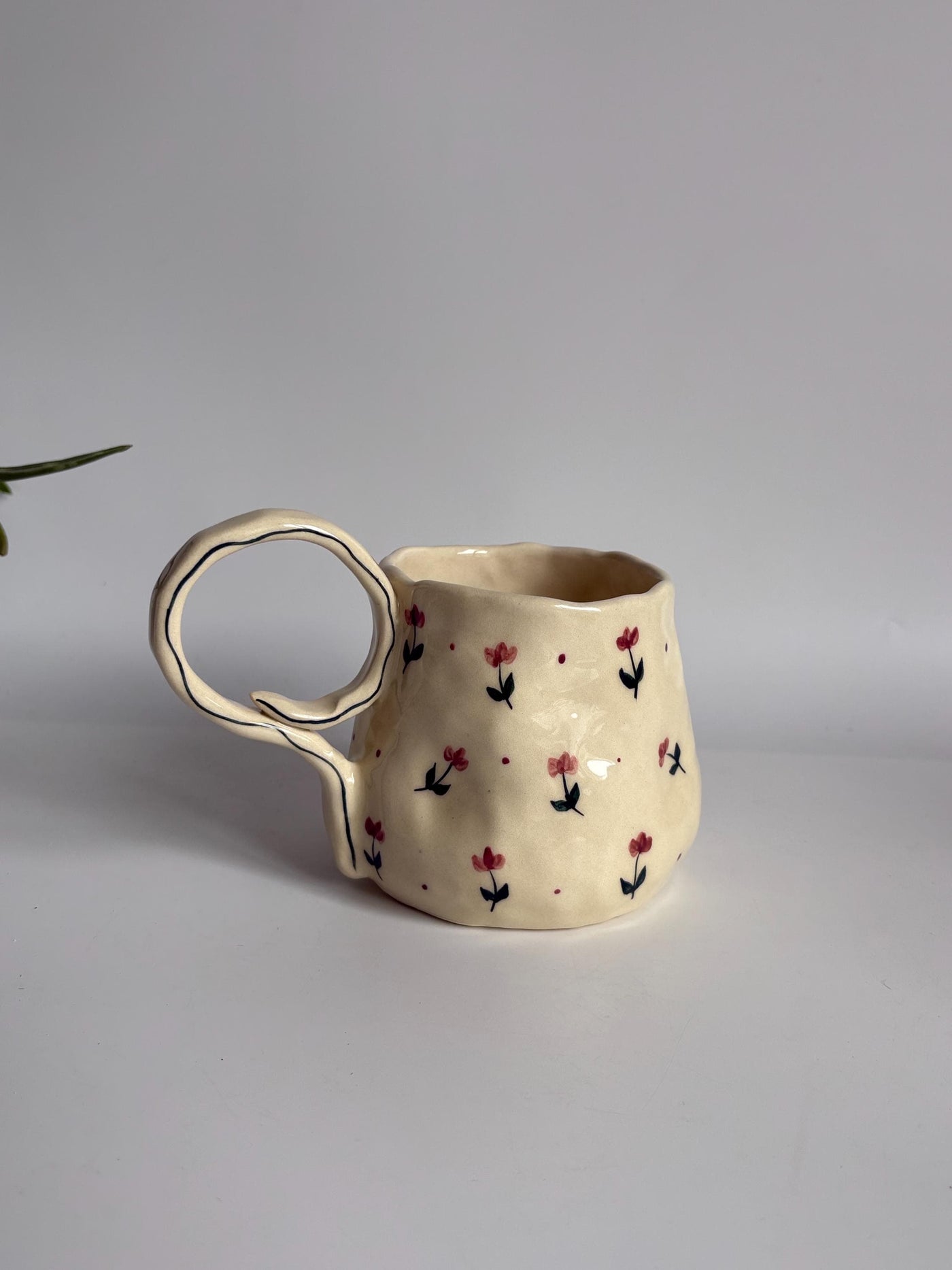 Lilac Tulips Floral Mug