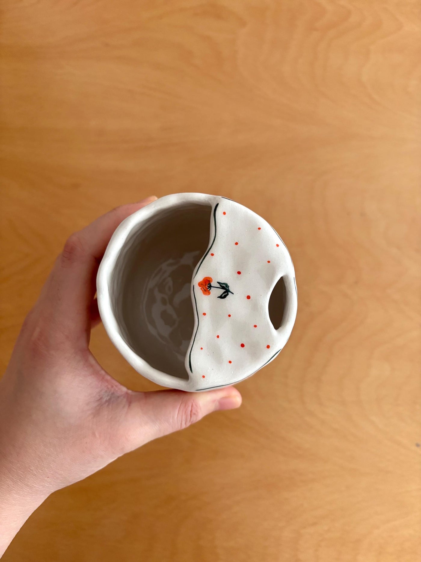 Red Poppy To Go Mug