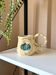 Colorful Pumpkin in Framed Mug