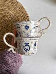 Blue Flowers, Inspired by Tarot Cards Mug