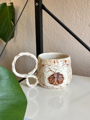 Brown Pumpkin in Framed Mug