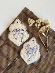 Blue and White Butterflys Wall Hanging