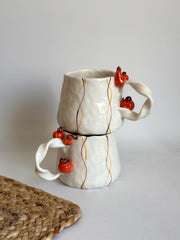 Mini Pumpkins on Handle Fall Mug