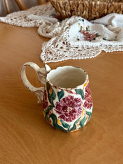 Burgundy Floral Mug