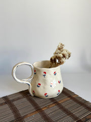 Cute Minimalist Poppy Flower Mug