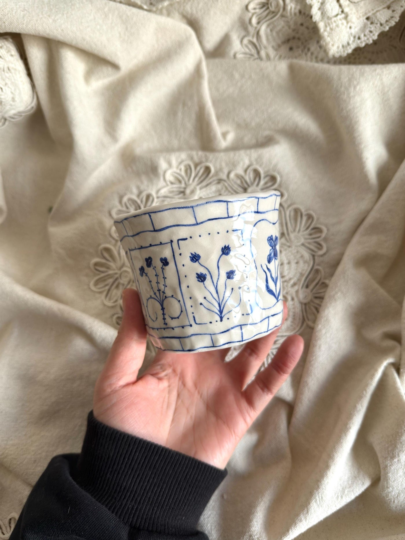 Blue Flowers, Inspired by Tarot Cards Mug