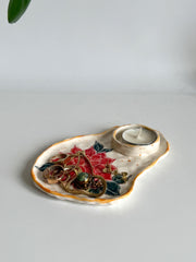 Poinsettia Flower Candle Holder