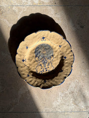 Water Globe Featuring a Ballerina and Roses Plate