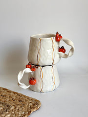 Mini Pumpkins on Handle Fall Mug