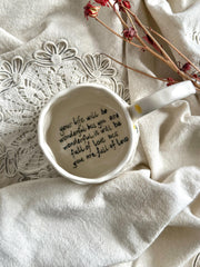 Personalized Cute Floral Minimalist Mug / Write