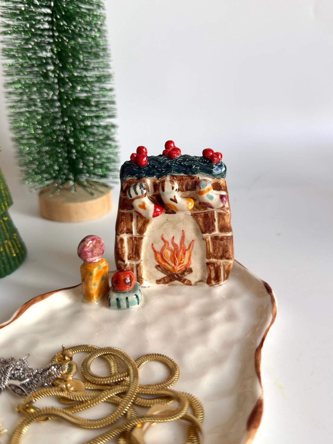 Fireplace Decor Trinket Dish