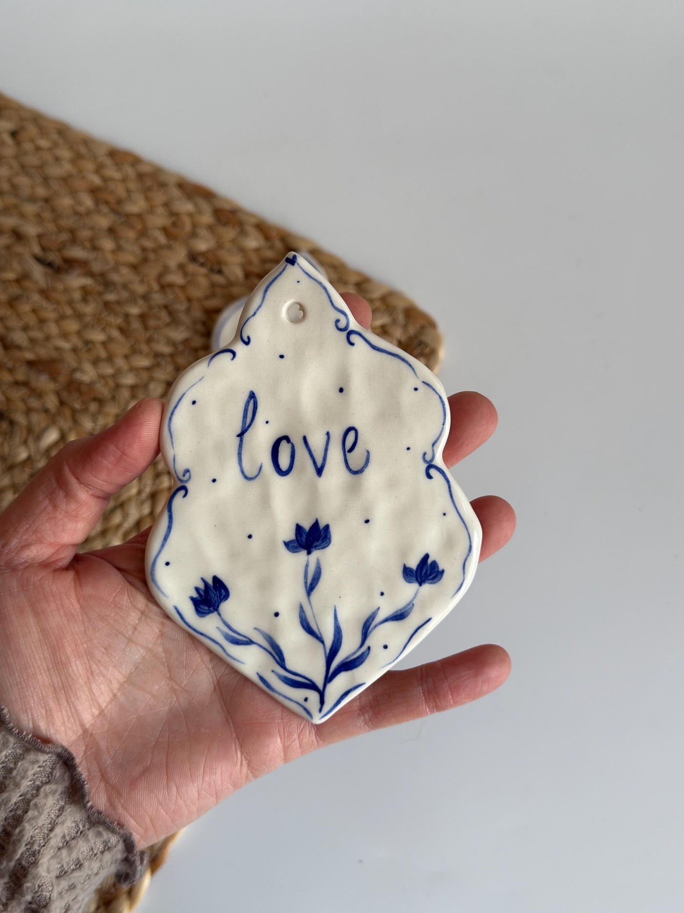 Personalized Blue Ornament
