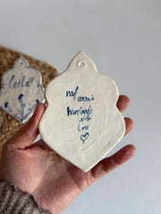Personalized Blue Ornament