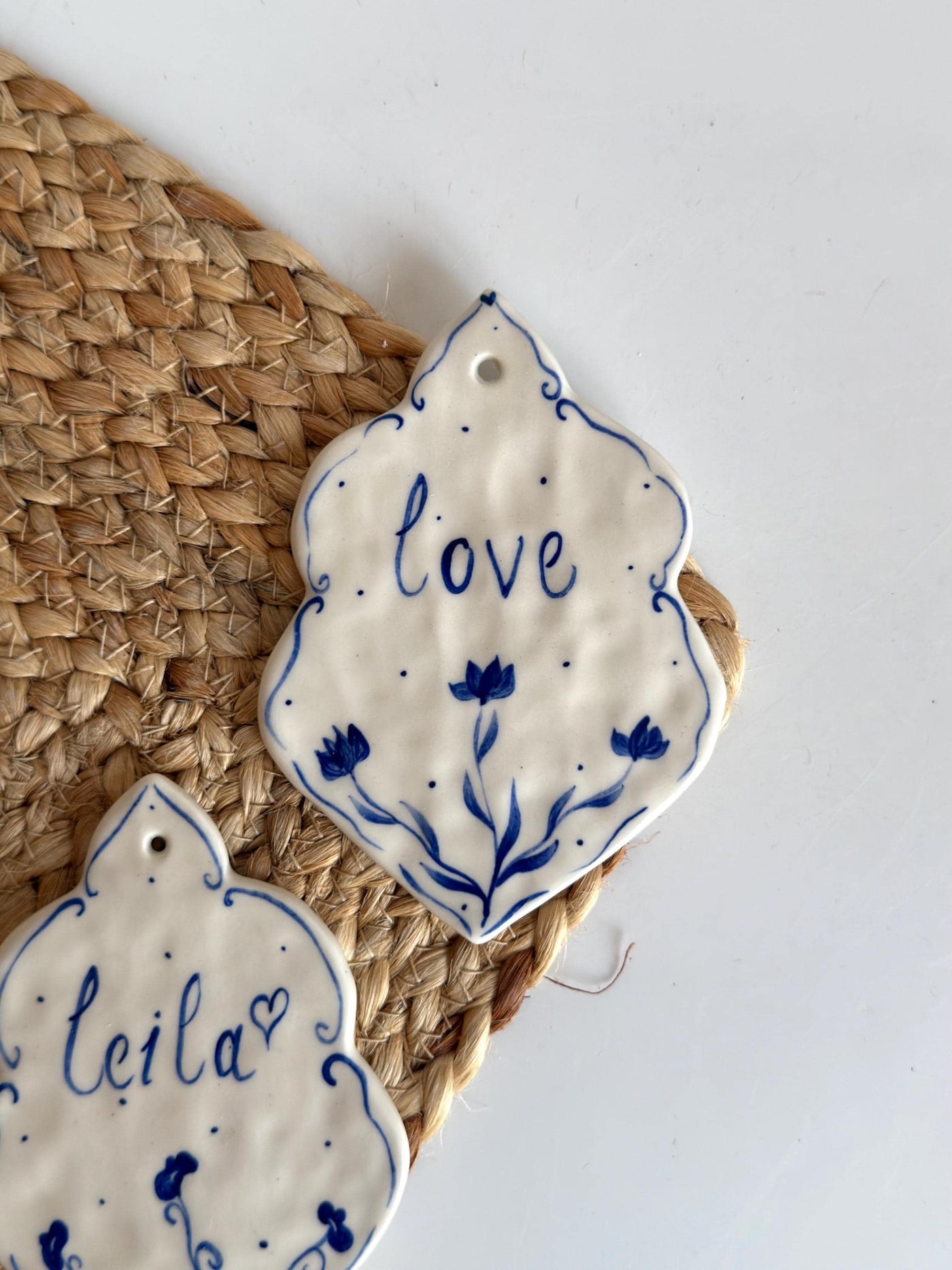 Personalized Blue Ornament