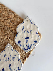 Personalized Blue Ornament