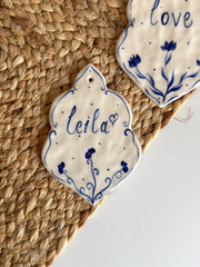 Personalized Blue Ornament