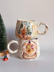 Snowman - Christmas Snow Globe Mug