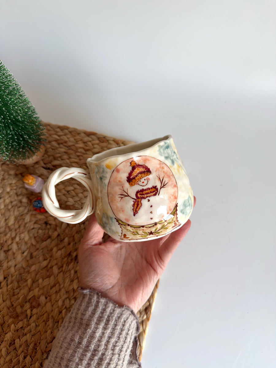 Snowman - Christmas Snow Globe Mug