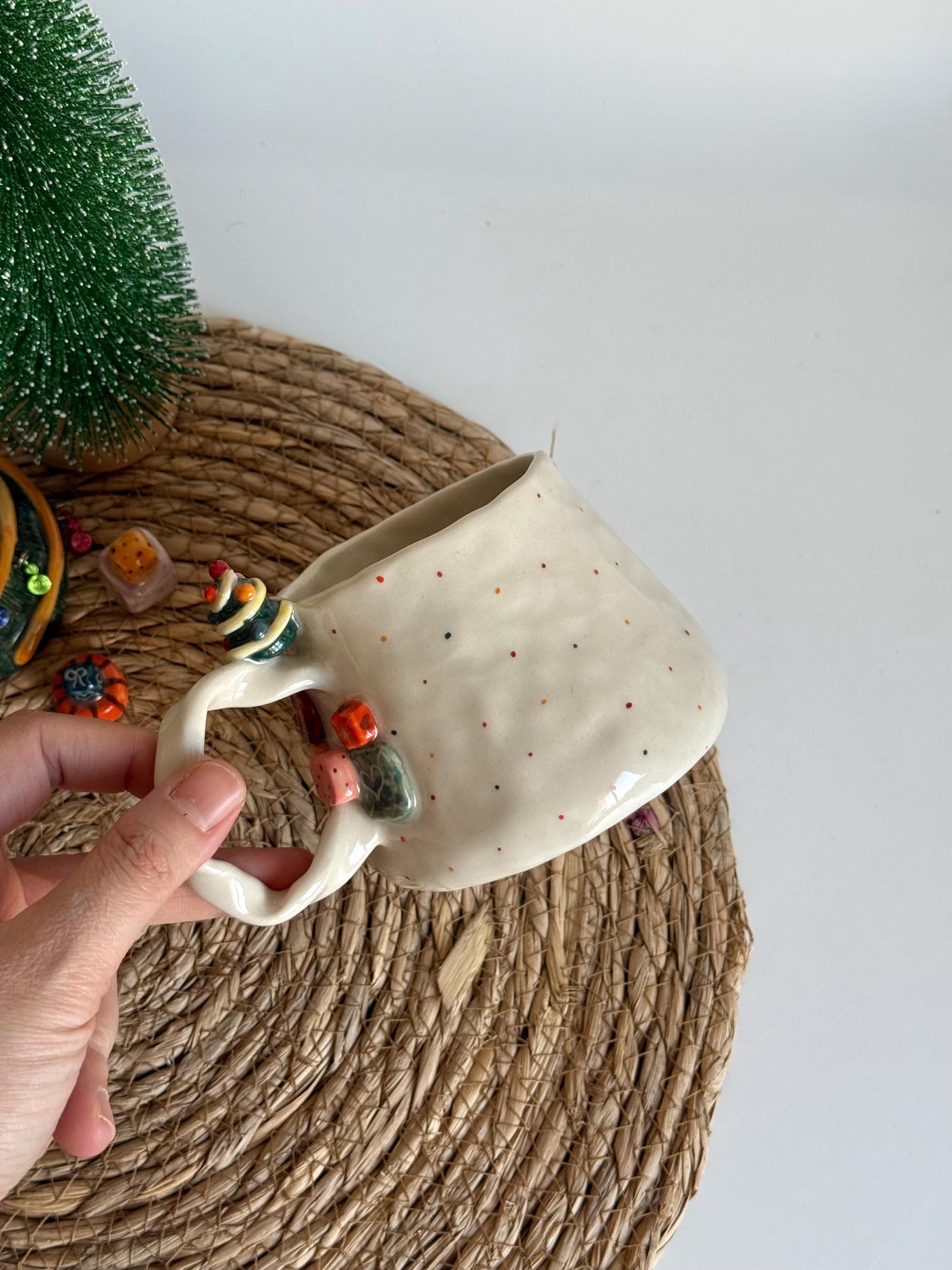 Christmas Tree on Handle Mug