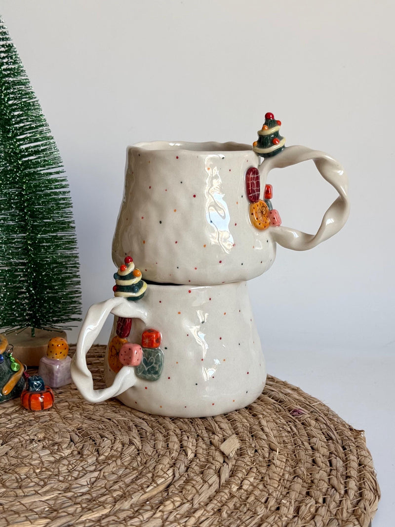Christmas Tree on Handle Mug