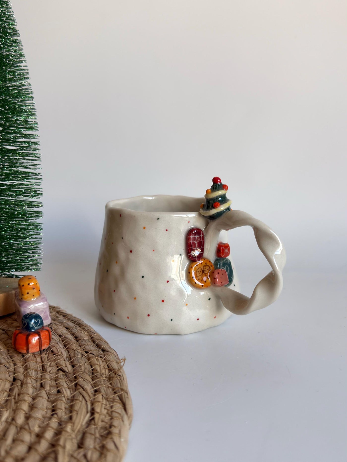 Christmas Tree on Handle Mug