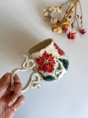 Poinsettia Flowers Mug