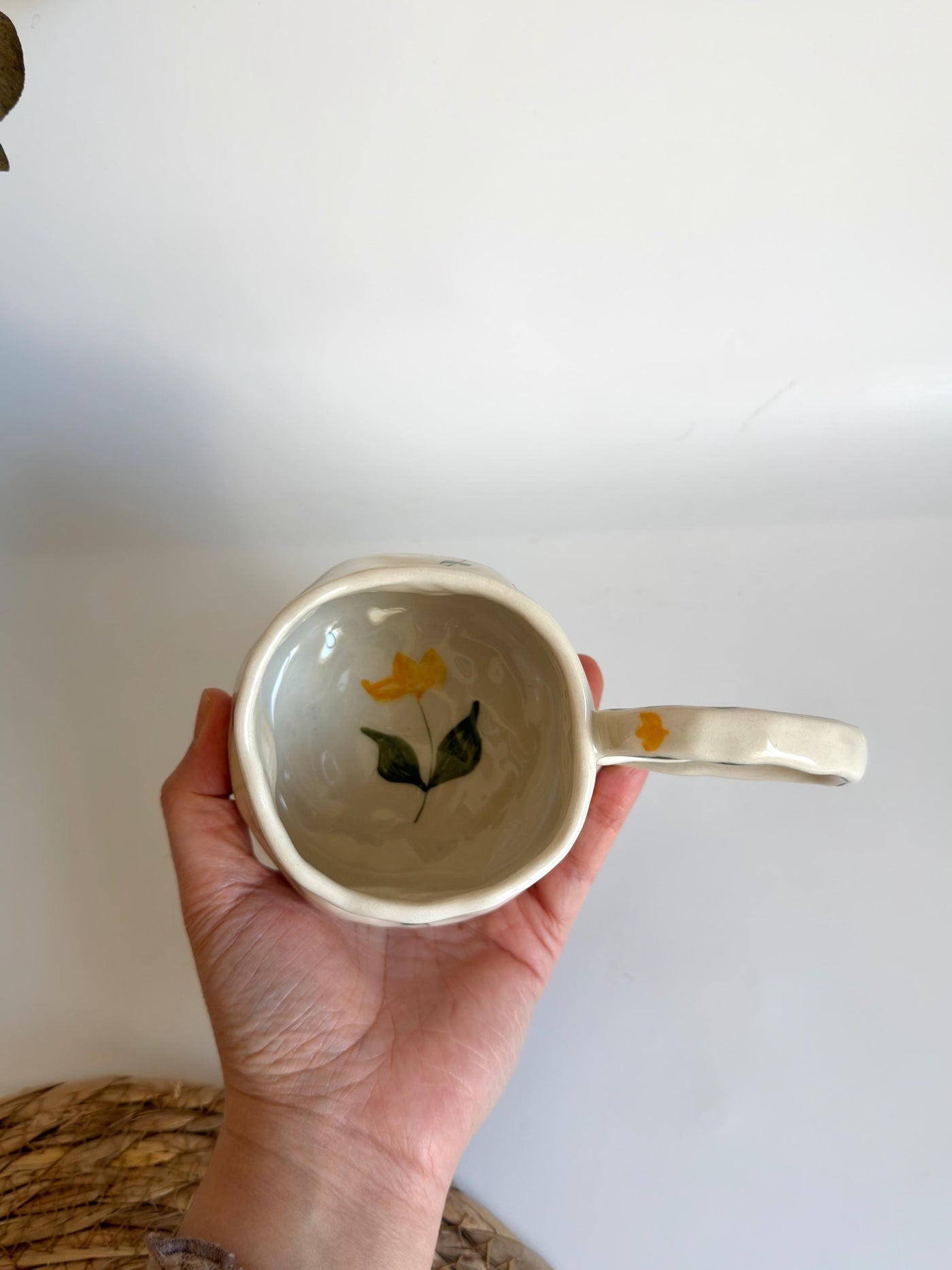 Yellow Tulips Minimalist Mug