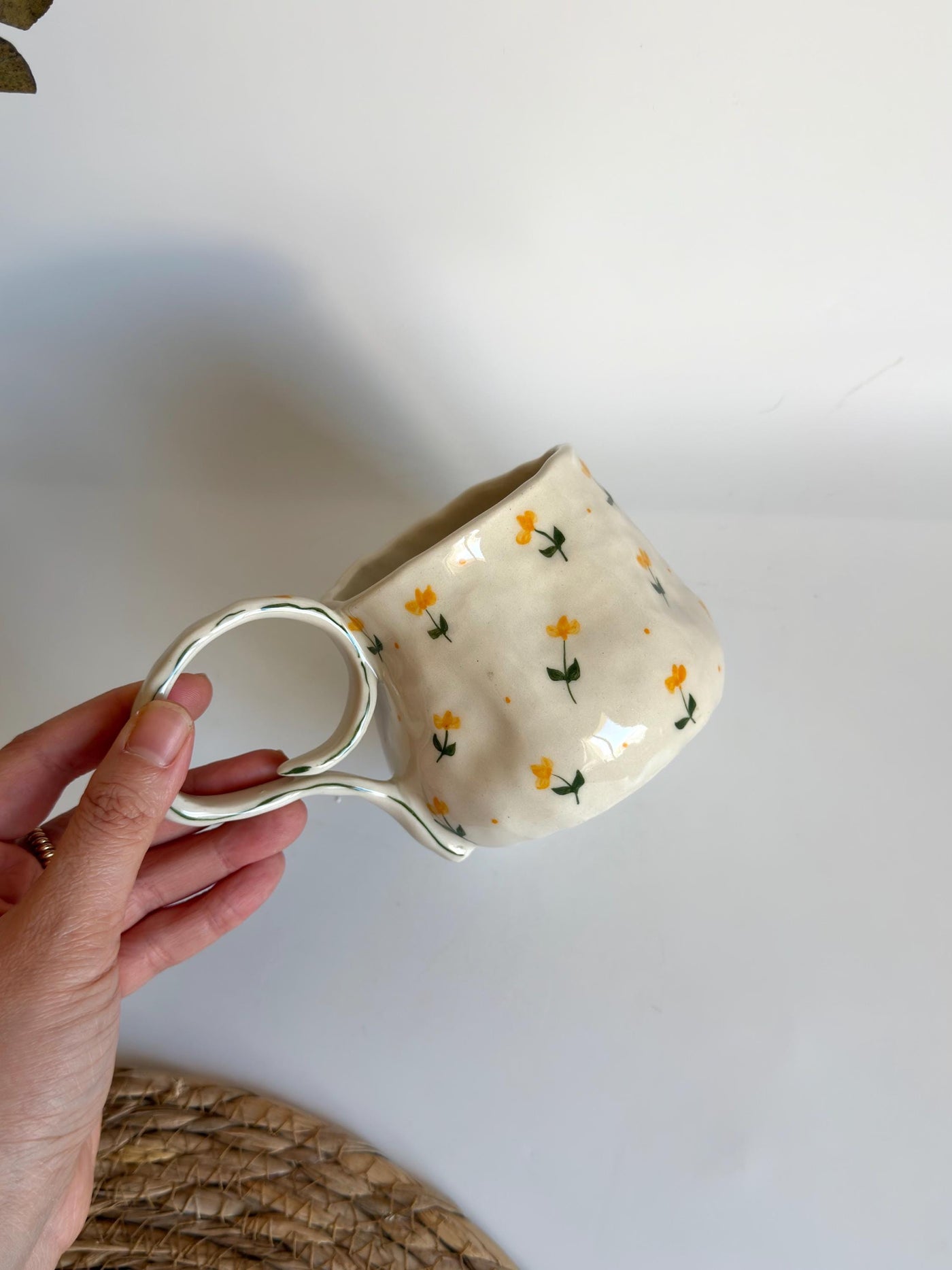 Yellow Tulips Minimalist Mug
