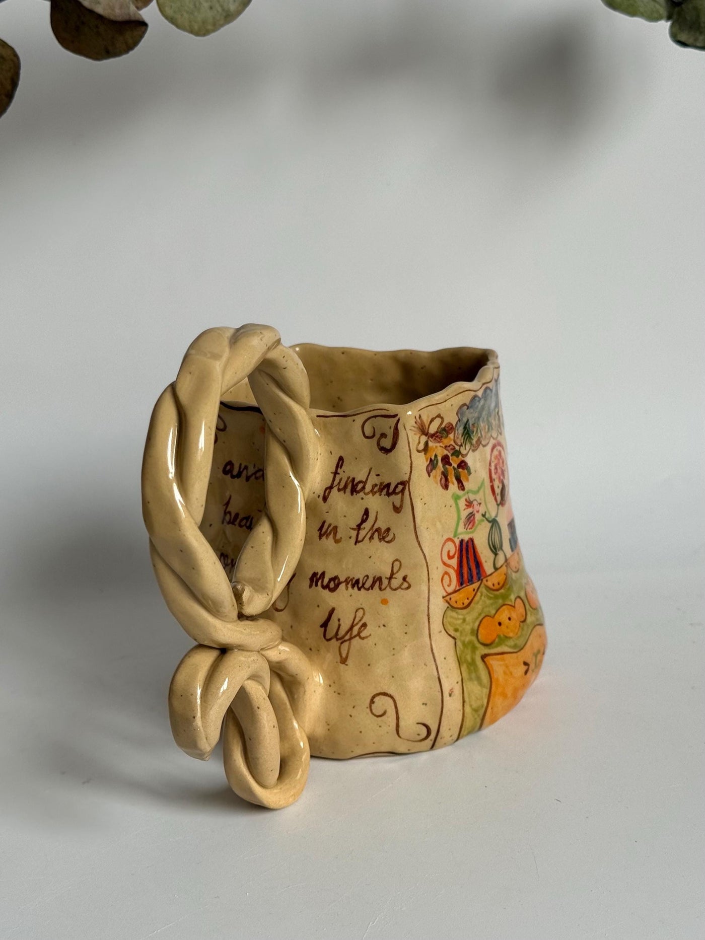 Whimsical Handle Mug