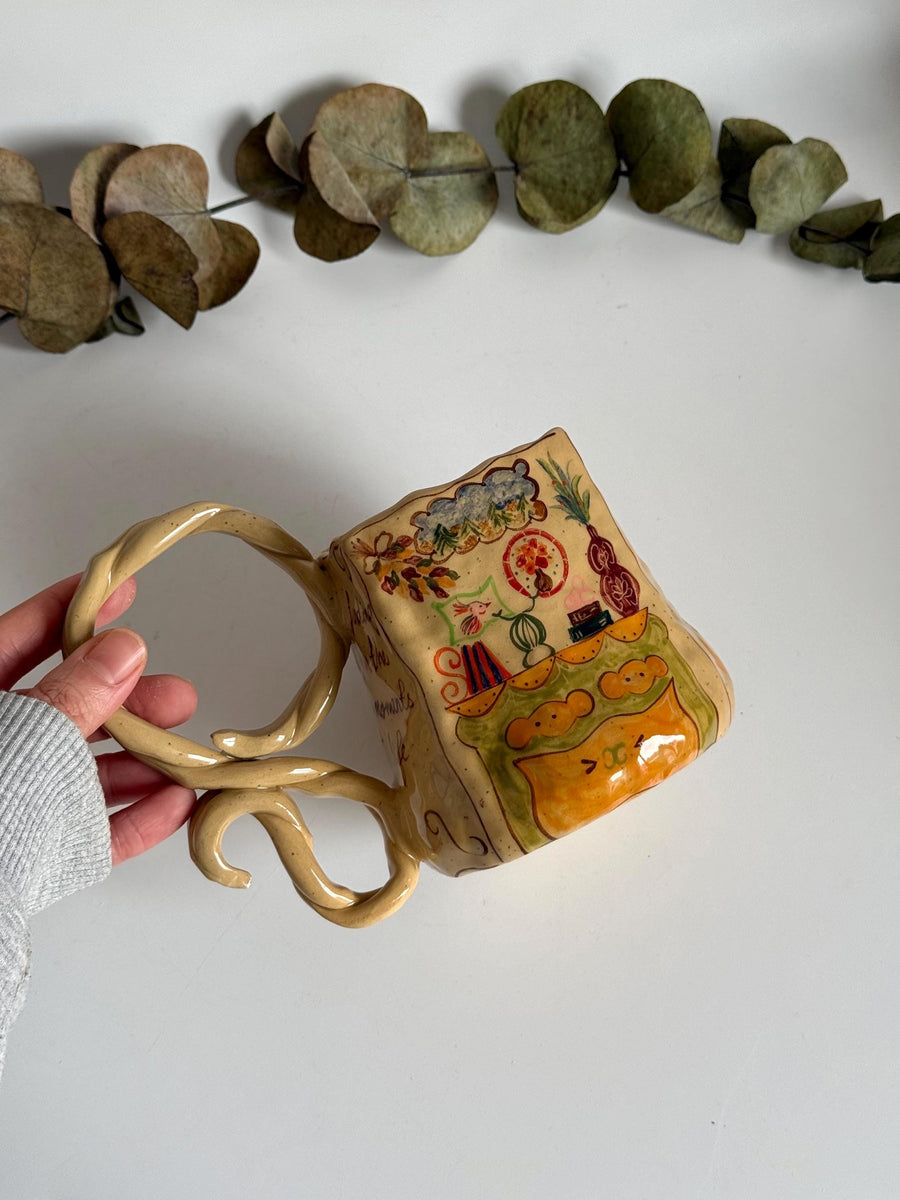 Whimsical Handle Mug