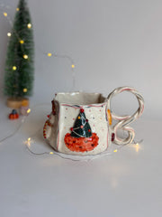 Christmas Theme Fireplace Mug