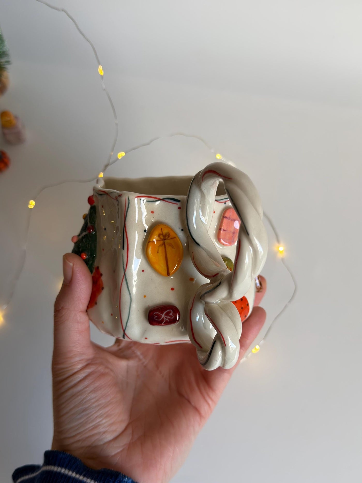 Christmas Theme Fireplace Mug
