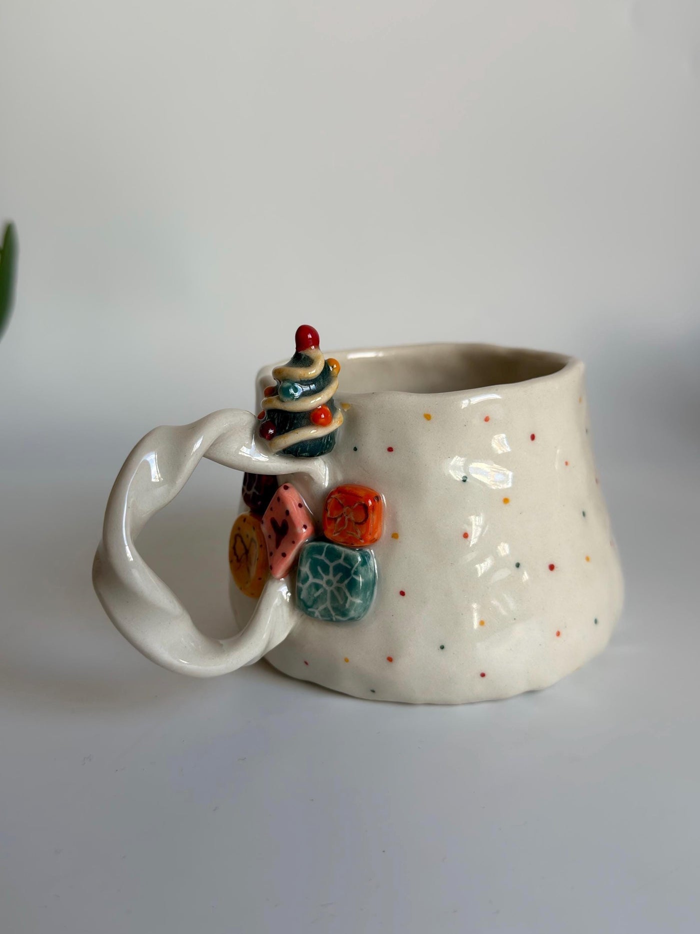 Christmas Tree on Handle Mug