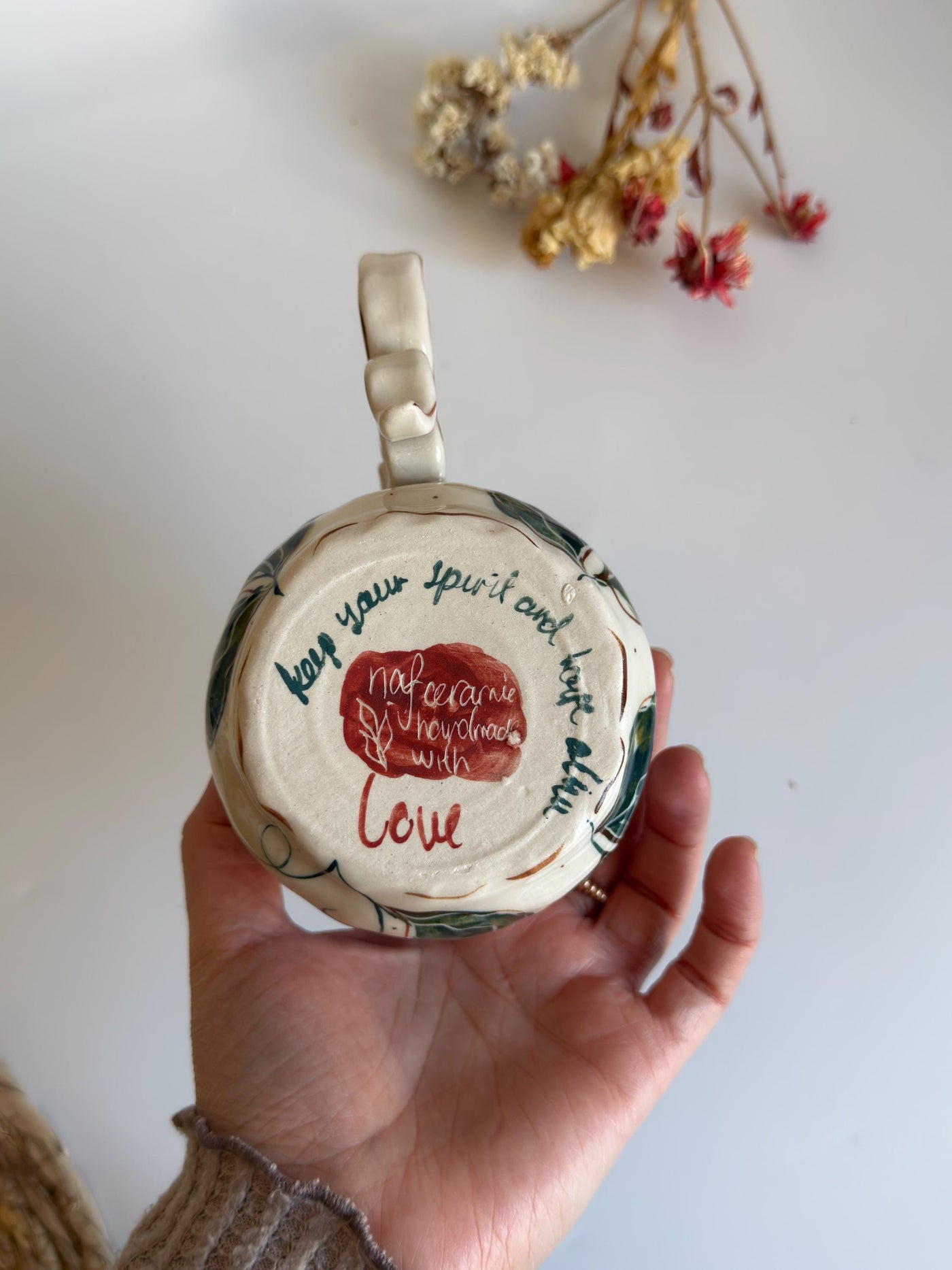 Poinsettia Flowers Mug