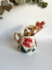 Poinsettia Flowers Mug