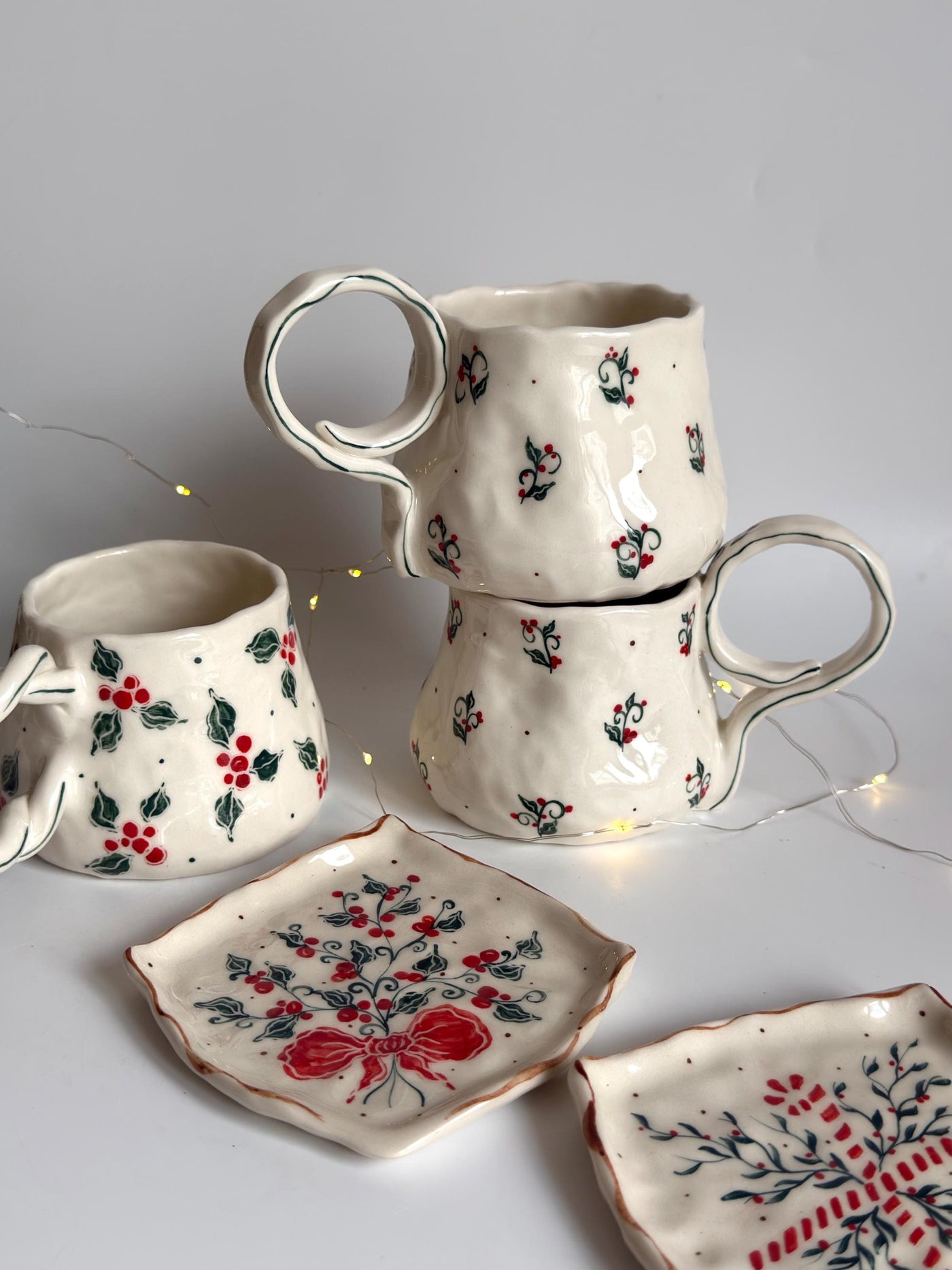 Winter Berry Minimalist Mug