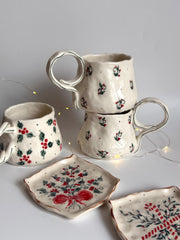 Winter Berry Minimalist Mug